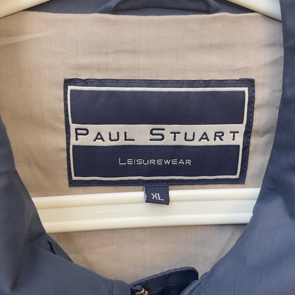 Paul Stuart Navy Blue Raincoat - Picture 3 of 7